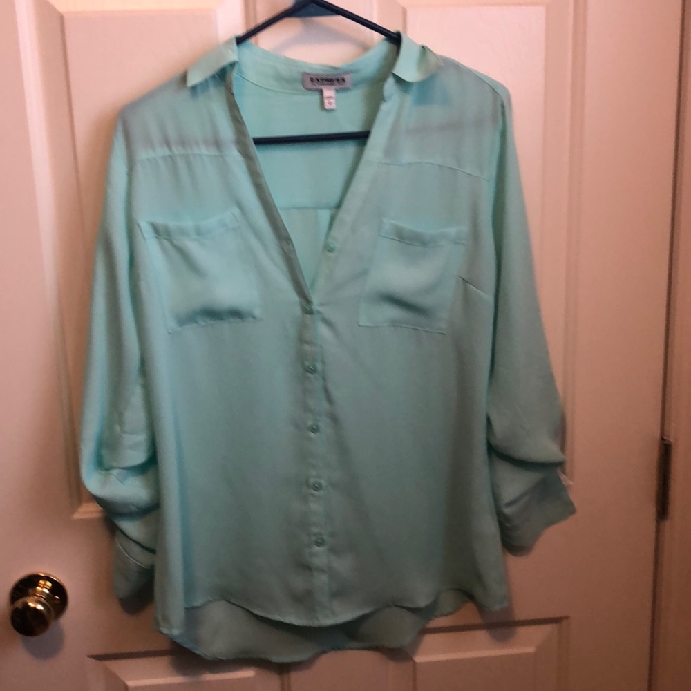 Light blue Express portfolio shirt